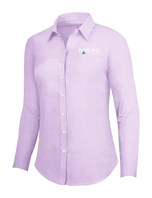 Soft Purple Womens SuperPro Oxford Shirt w/Darling Ingredients Logo