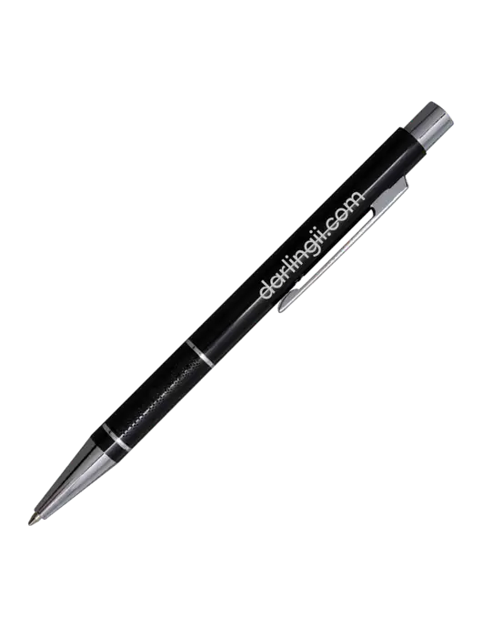 St George Black Pen - Blue Ink w/DI URL Logo, Darling Ingredients Logo
