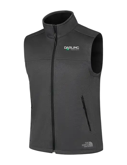 North Face Dark Grey Heather Ridgewall Soft Shell Vest w/Darling Ingredients Logo