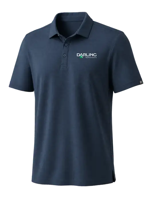 TravisMathew Navy Coto Performance Polo w/Darling Ingredients Logo