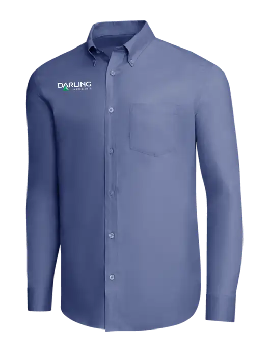 Brooks Brothers Light Navy Wrinkle-Free Stretch Pinpoint Shirt w/Darling Ingredients Logo