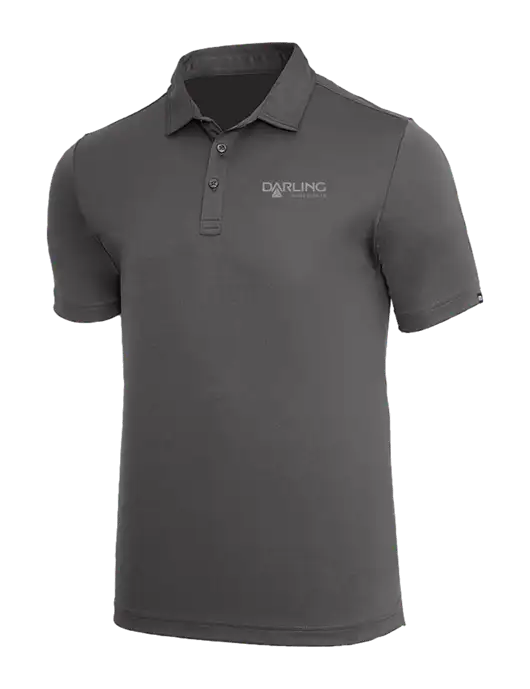 TravisMathew Med Dark Grey Coto Performance Polo w/Darling Ingredients Logo
