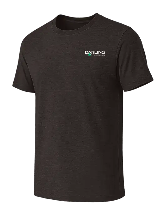 BELLA+CANVAS Dark Grey Heather CVC Short Sleeve Tee w/Darling Ingredients Logo