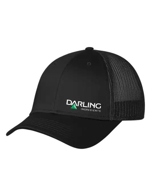 Black Mesh Trucker Cap Snap Back w/Darling Ingredients Logo