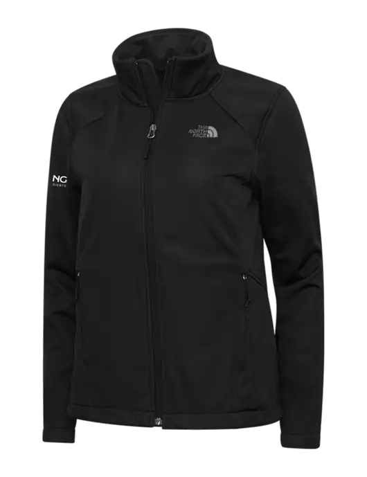 North Face Womens Black Ridgewall Soft Shell Jacket w/Darling Ingredients Logo