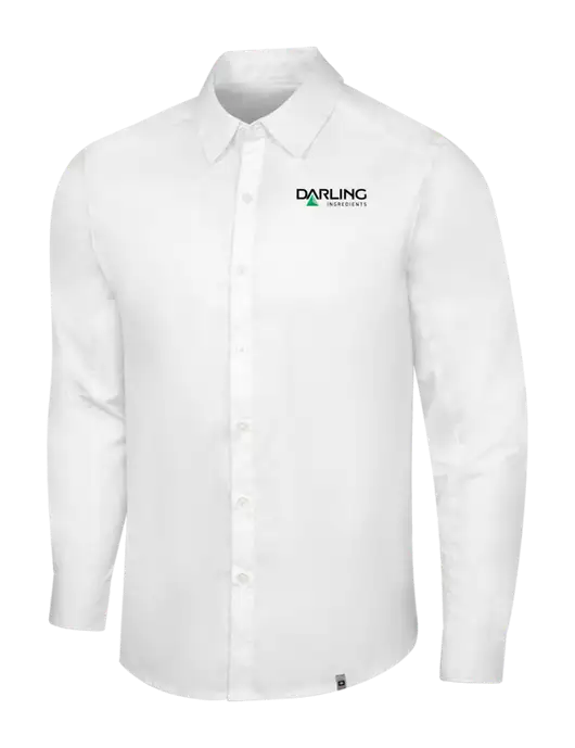 OGIO White Commuter Woven Shirt w/Darling Ingredients Logo
