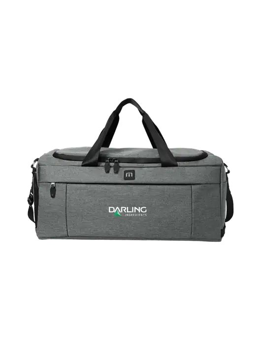 TravisMathew Dark Grey Heather Duration Duffel w/Darling Ingredients Logo
