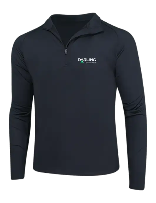 Black Sport Wick Stretch 1/4 Zip Pullover w/Darling Ingredients Logo