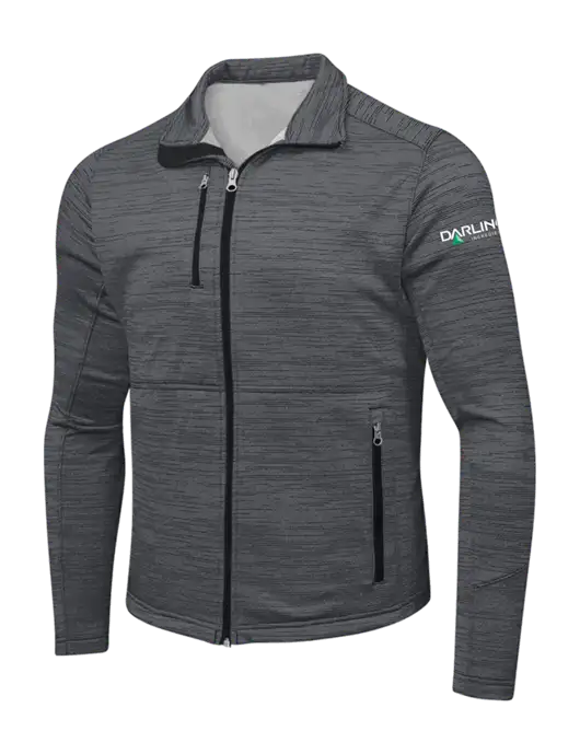 Dark Grey Digi Stripe Fleece Jacket w/Darling Ingredients Logo