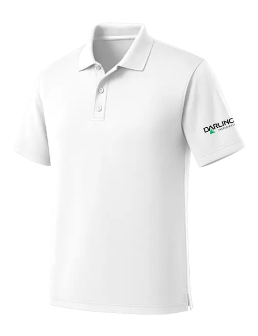 White Dry Zone UV Micro Mesh Polo w/Darling Ingredients Logo