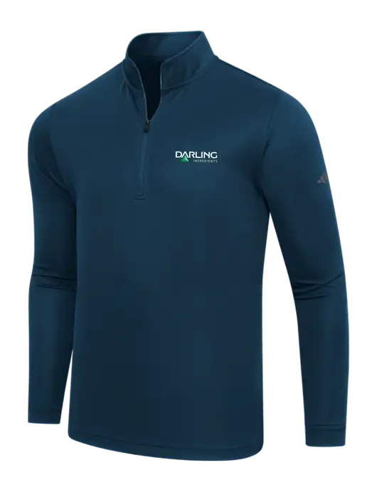 Adidas Navy Lightweight Quarter Zip Pullover w/Darling Ingredients Logo