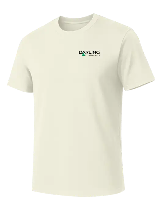 Allmade White Sand Organic Cotton Tee w/Darling Ingredients Logo