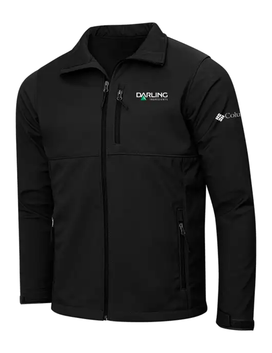 Columbia Black Ascender Softshell Jacket w/Darling Ingredients Logo