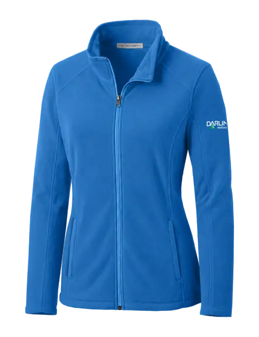 Light Royal Womens Microfleece Jacket w/Darling Ingredients Logo