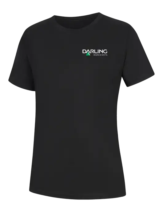 Womens Black Core Blend Tee w/Darling Ingredients Logo