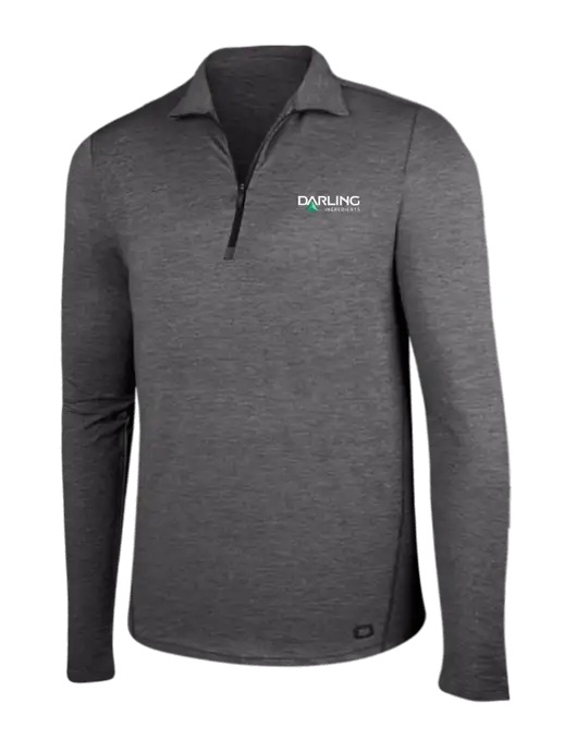 OGIO Gear Grey Heather Endurance Force 1/4 Zip w/Darling Ingredients Logo