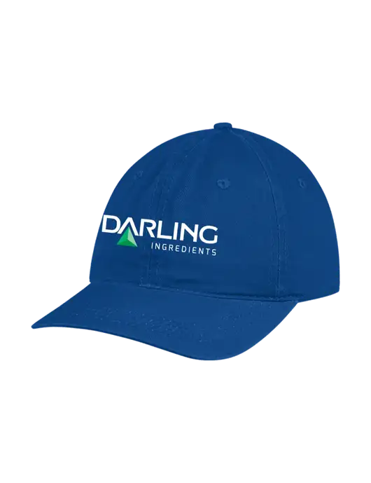 Garment Washed Unstructured Twill Royal Cap w/Darling Ingredients Logo