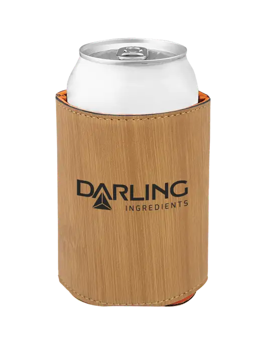 Bamboo Leatherette Beverage Holder w/Darling Ingredients Logo