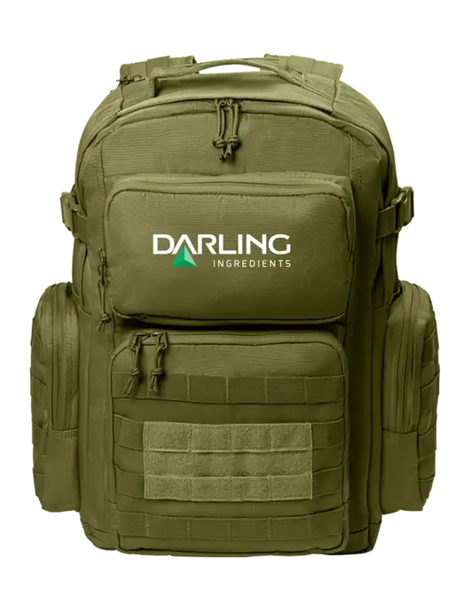 CornerStone Olive Tactical Backpack w/Darling Ingredients Logo
