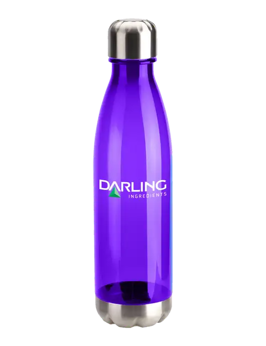 Bayside Tritan Purple 25 oz Bottle with Stainless Base and Cap w/Darling Ingredients Logo