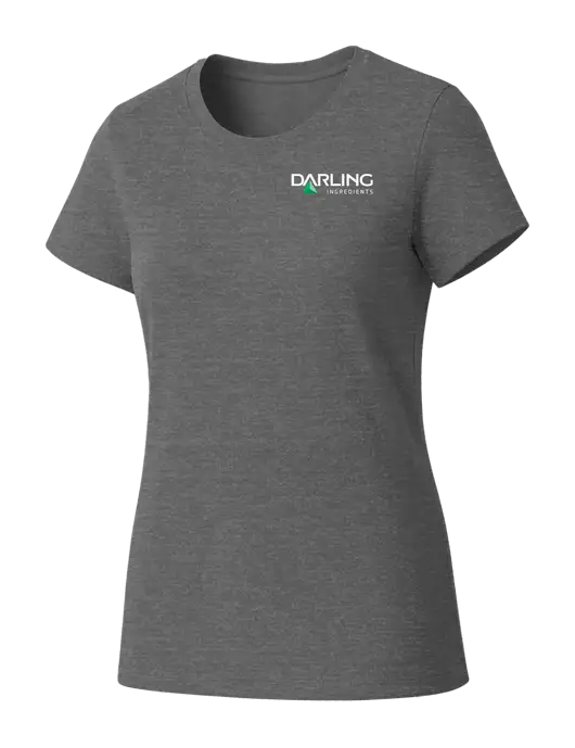 Womens Seriously Soft Grey Frost T-Shirt w/Darling Ingredients Logo