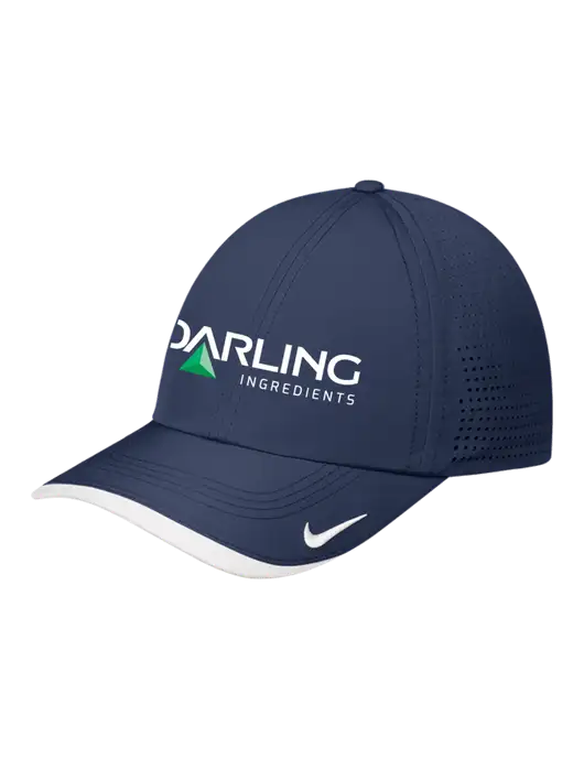 Nike Navy/White Dri-FIT Perforated Performance Cap w/Darling Ingredients Logo