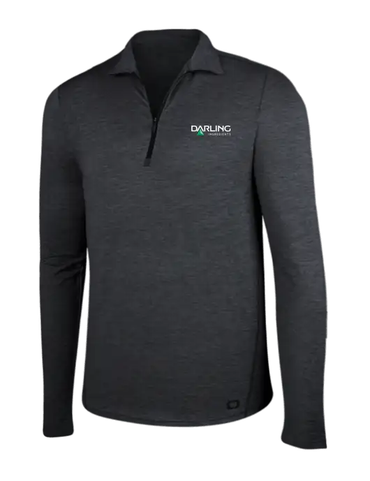 OGIO Blacktop Heather Endurance Force 1/4 Zip w/Darling Ingredients Logo
