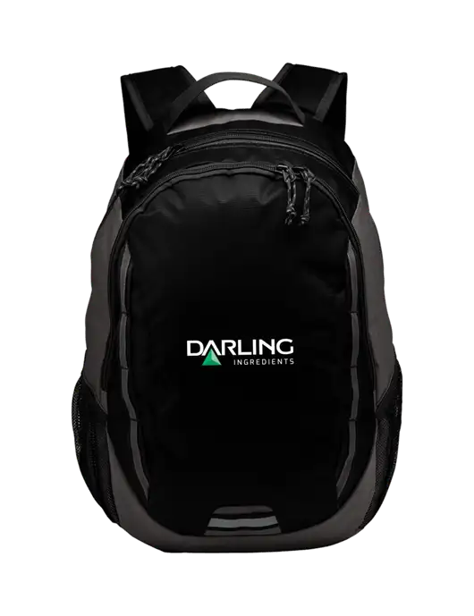 Ridge Black/Dark Charcoal Laptop Backpack w/Darling Ingredients Logo