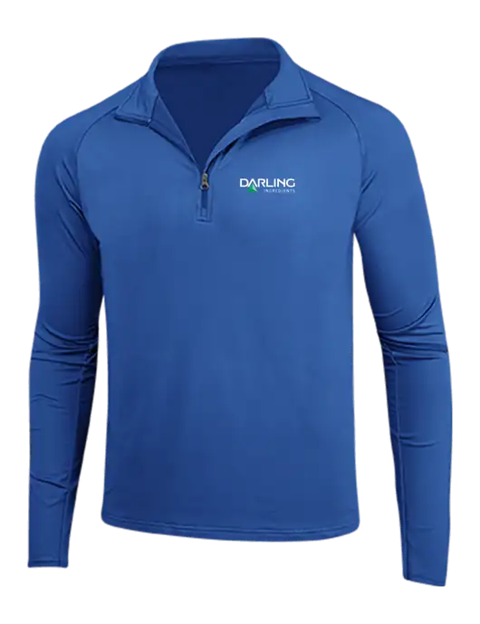 Dark Royal Sport Wick Stretch 1/4 Zip Pullover w/Darling Ingredients Logo
