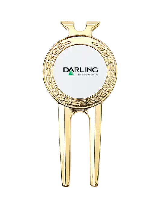 Gold Divot Tool, 1.5 x 3 w/Darling Ingredients Logo