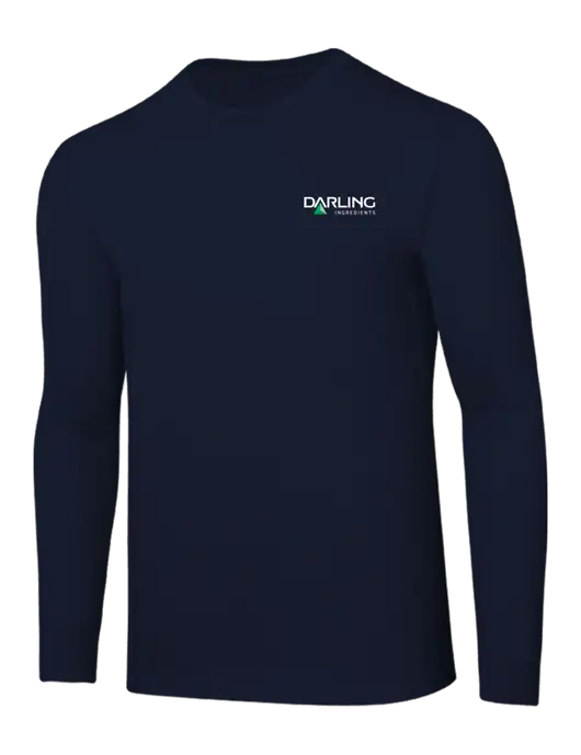 Core Blend Navy Long Sleeve Tee w/Darling Ingredients Logo