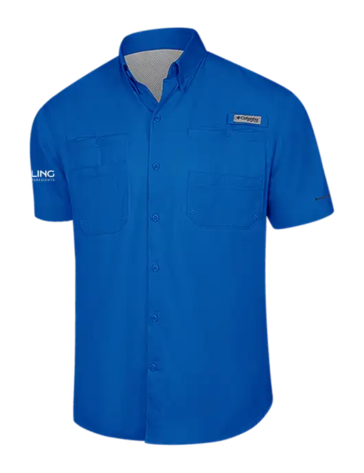 Columbia Royal PFG Tamiami II Short Sleeve Shirt w/Darling Ingredients Logo