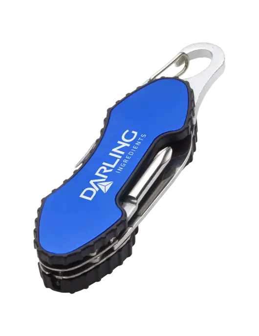 Blue 6 in 1 Tool with Carabiner w/Darling Ingredients Logo