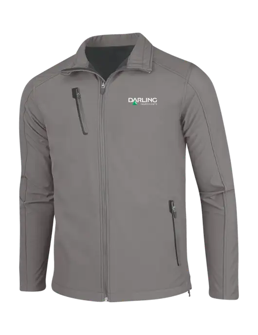 Medium Grey Welded Softshell Jacket w/Darling Ingredients Logo