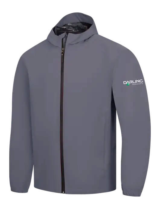 Dark Grey Essential Rain Jacket w/Darling Ingredients Logo