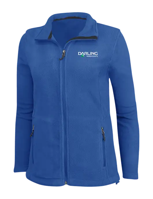 Womens Dark Royal Fleece Jacket w/Darling Ingredients Logo