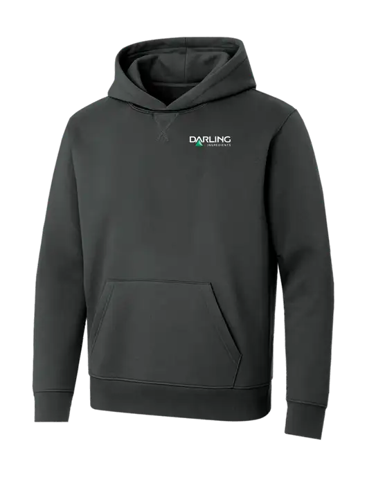 Allmade Charcoal Grey Organic French Terry Pullover Hoodie w/Darling Ingredients Logo