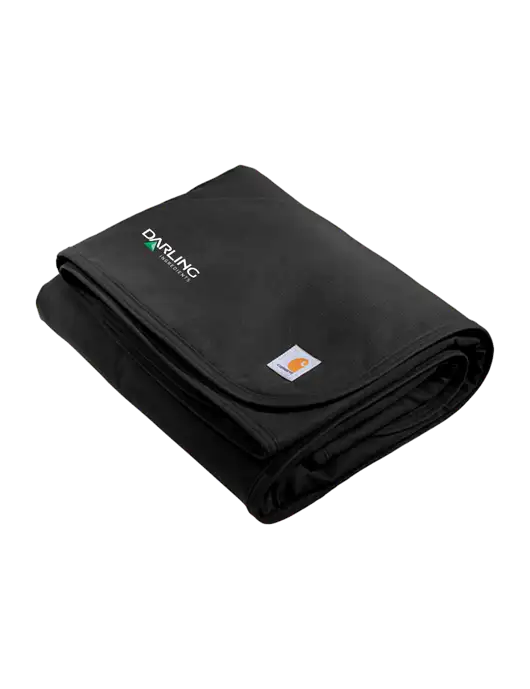 Carhartt Black Firm Duck Sherpa-Lined Blanket w/Darling Ingredients Logo