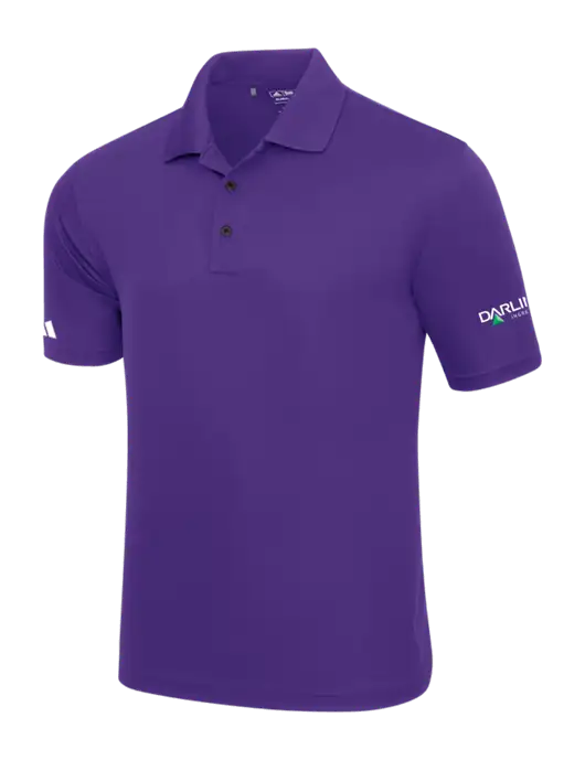 Adidas Purple Basic Sport Polo w/Darling Ingredients Logo