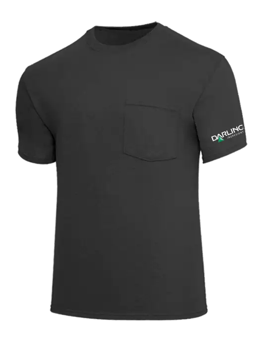 Core Blend Charcoal Grey Pocket T-Shirt w/Darling Ingredients Logo