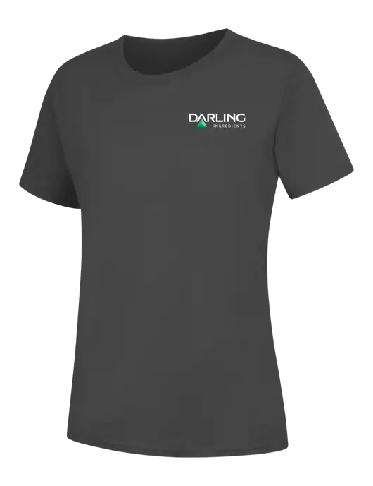 Womens Charcoal Core Blend Tee w/Darling Ingredients Logo