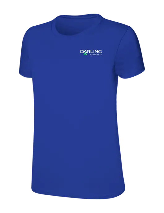 Womens Ring Spun Royal 4.5 oz T-Shirt w/Darling Ingredients Logo