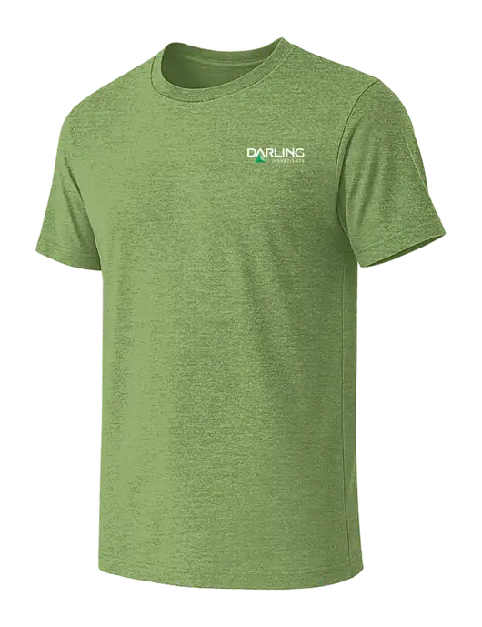 BELLA+CANVAS Heather Light Green CVC Short Sleeve Tee w/Darling Ingredients Logo