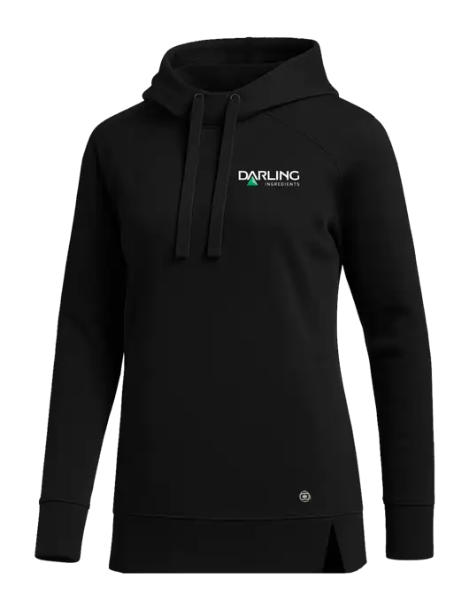 OGIO Black Womens Luuma Pullover Fleece Hoodie w/Darling Ingredients Logo