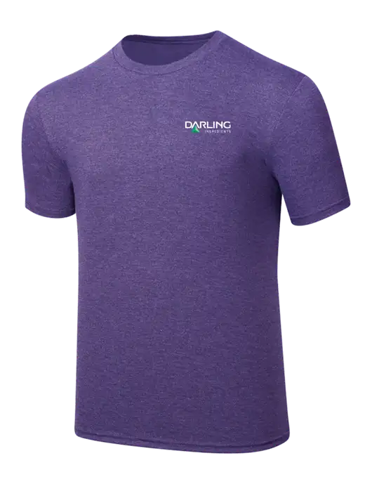 Simply Soft Purple Frost 4.5oz  Poly/Combed Ring Spun Cotton T-Shirt w/Darling Ingredients Logo