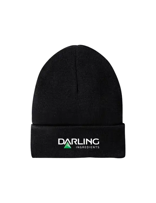Recycled Black Beanie w/Darling Ingredients Logo