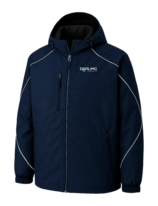 Angle 3-In-1 Dark Navy Jacket with Bonded Fleece Liner w/Darling Ingredients Logo, Darling Ingredients Logo