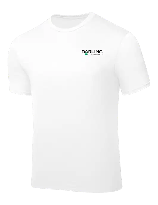 White PosiCharge Competitor Tee w/Darling Ingredients Logo