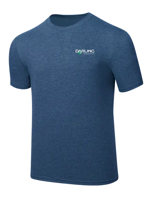 Simply Soft Heathered Navy 4.5oz  Poly/Combed Ring Spun Cotton T-Shirt w/Darling Ingredients Logo