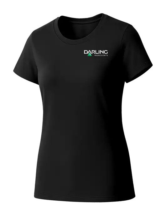 Womens Seriously Soft Black T-Shirt w/Darling Ingredients Logo